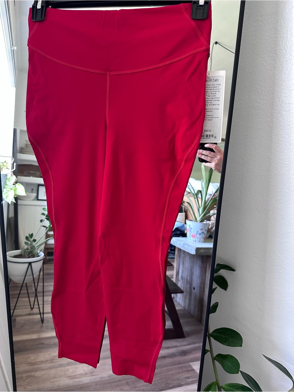 lululemon athletica Bright Red Capri Leggings